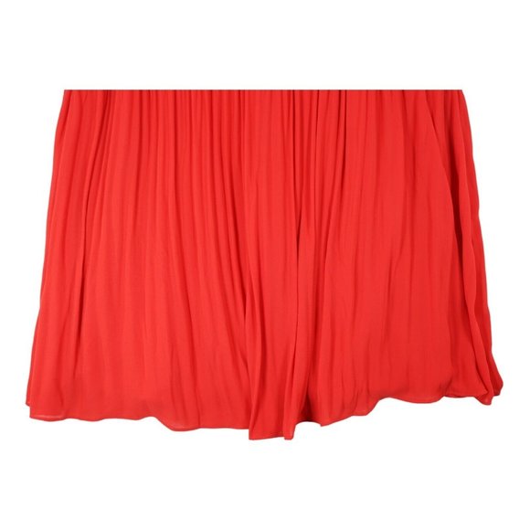 Ann‎ Taylor Red Sleeveless Dress Pleated Size Medium M MSRP $89 - Picture 6 of 7